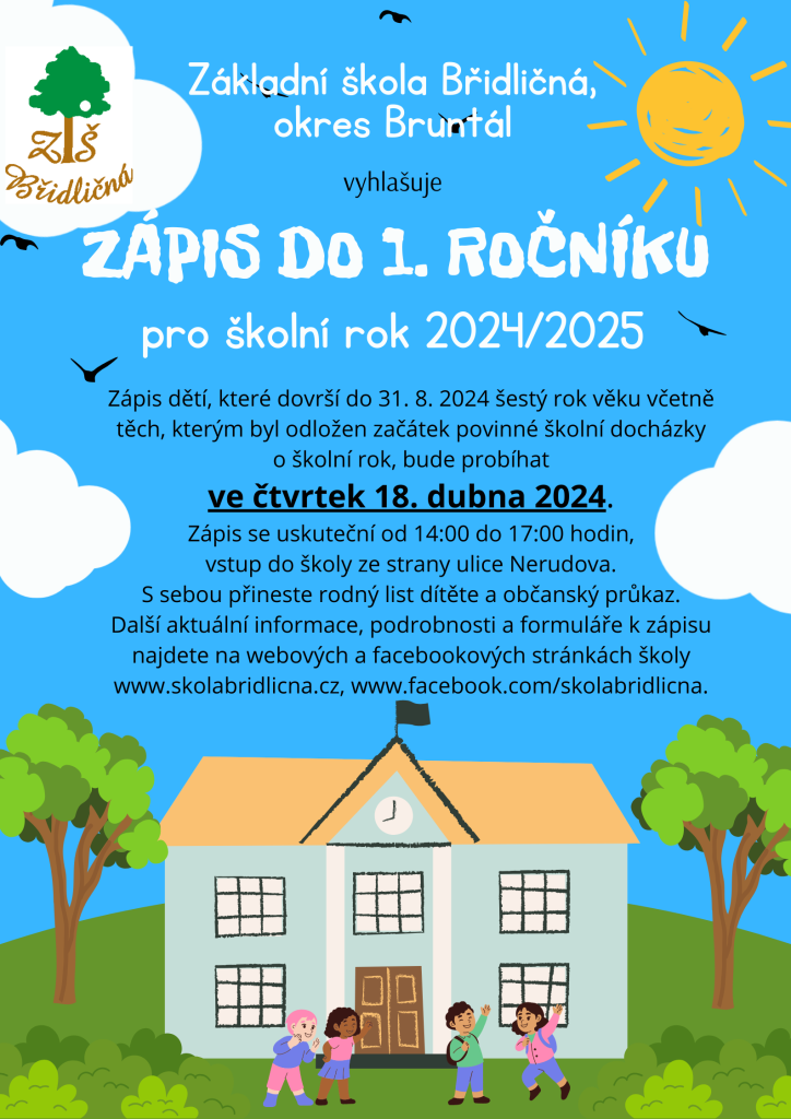 Zápis do 1. ročníku 2024 1